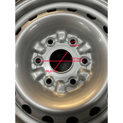 LLantas de chapa 16x6 de 6 taladros para Mitsubishi.L200